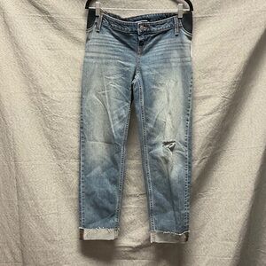 Isabel Maternity by Ingrid & Isabel Light Blue Cropped Jeans